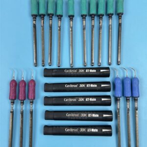 Lot of 21 Dentsply Cavitron Cavitron 30k Jet-Mate Handpieces w/ Inserts ~ SKU: 104153